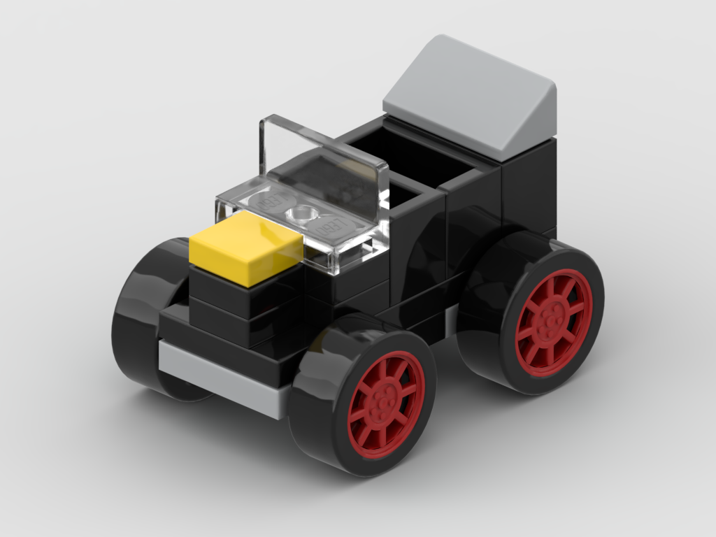 Micro vintage car – kit from LEGO® bricks