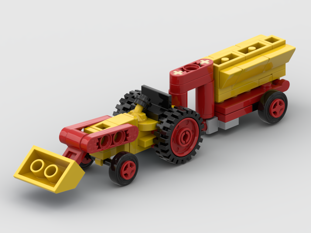 Micro tractor – kit from LEGO® bricks