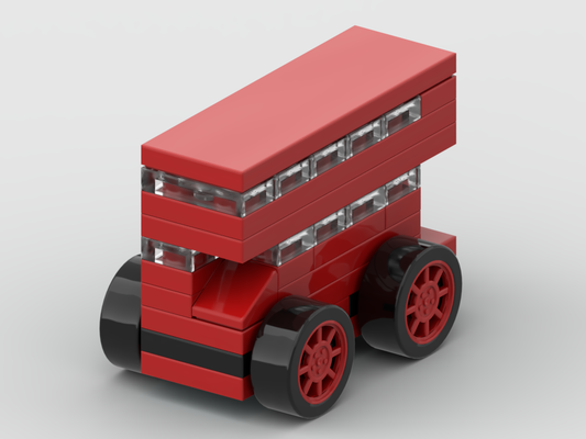 Micro London bus – kit from LEGO® bricks