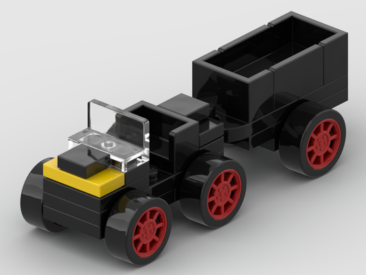 Micro Jeep CJ-5 – Bausatz aus LEGO®-Steinen