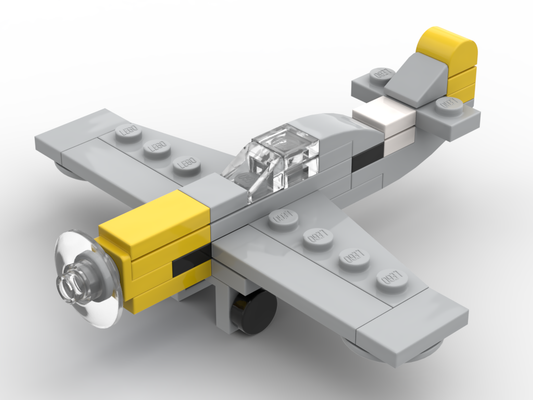 Micro Messerschmitt Bf Me 109 E-3 – Bausatz aus LEGO®-Steinen