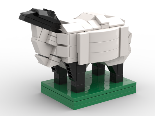 Suffolk-Schaf – Bausatz aus LEGO®-Steinen