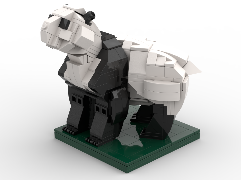 Großer Panda – Bausatz aus LEGO®-Steinen