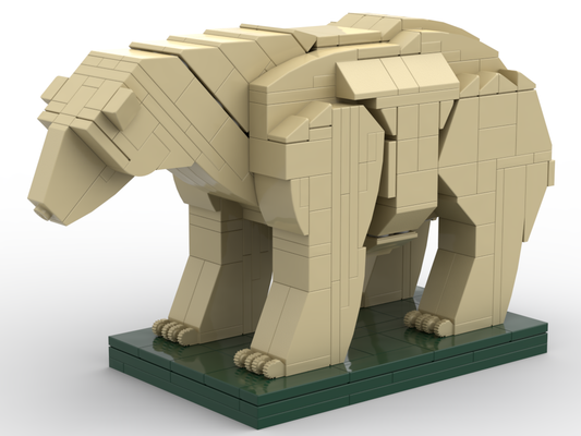 Kermodebär – Bausatz aus LEGO®-Steinen