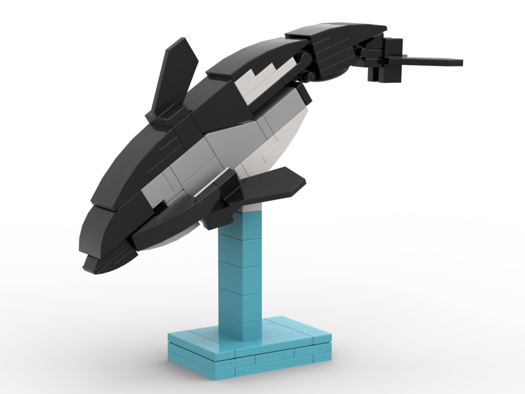 Peale-Delfin – Bausatz aus LEGO®-Steinen