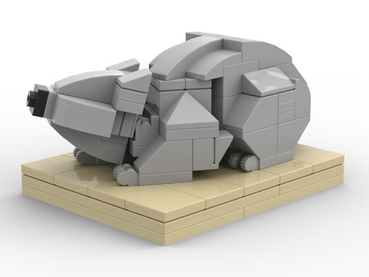 Nacktnasenwombat – Bausatz aus LEGO®-Steinen