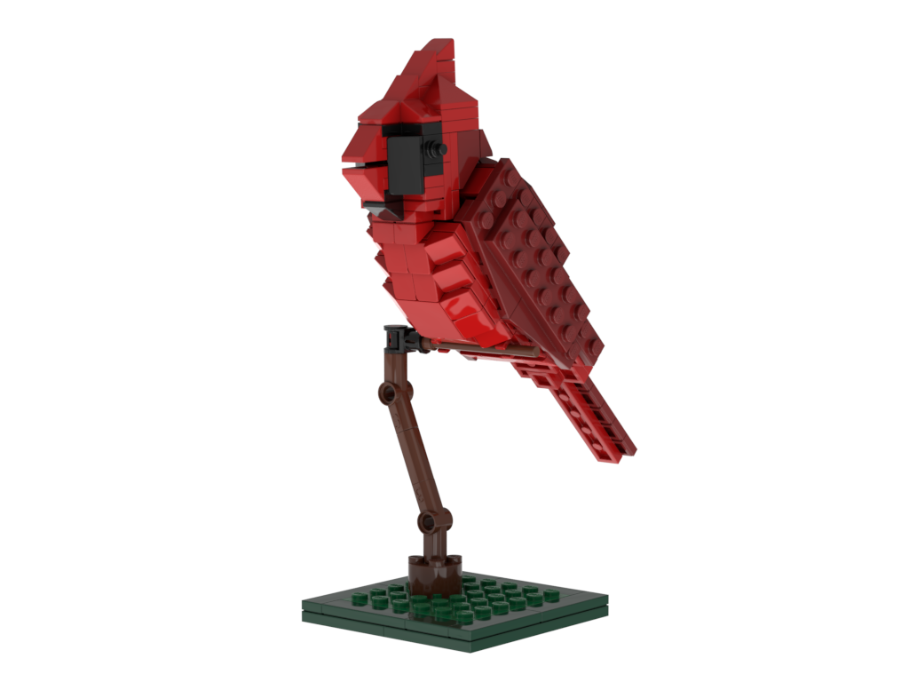 Northern cardinal – kit from LEGO® bricks